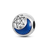925 Sterling Silver Sun Moon and Star Charm for Bracelets Fine Jewelry Women Pendant