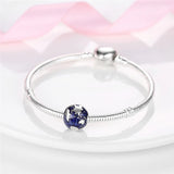 925 Sterling Silver Globe Charm for Bracelets Fine Jewelry Women