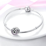 925 Sterling Silver Infinity Luck Charm for Bracelets Fine Jewelry Women