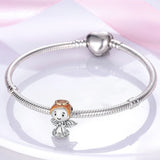 925 Sterling Silver Angel Charm for Bracelets Fine Jewelry Women
