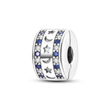 925 Sterling Silver Celestial Clip Charm for Bracelets Fine Jewelry Women Pendant