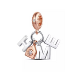 925 Sterling Silver Home Charm for Bracelets Fine Jewelry Women