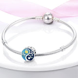 925 Sterling Silver Family Tree Charm for Bracelets Fine Jewelry Women