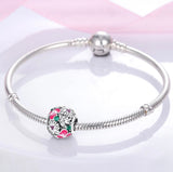 925 Sterling Silver Spring is in the Air Charm for Bracelets Fine Jewelry Women
