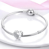 925 Sterling Silver Love My Dog Charm for Bracelets Fine Jewelry Women