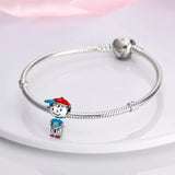 925 Sterling Silver Baseball Boy Charm for Bracelets Fine Jewelry Women