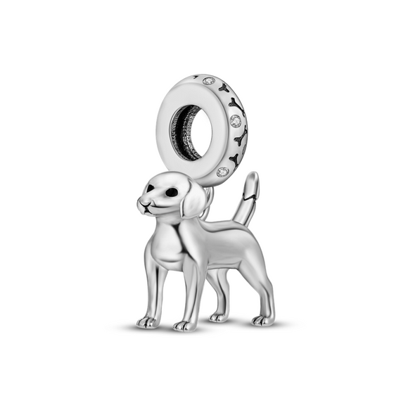 925 Sterling Silver Dog Charm for Bracelets Fine Jewelry Women