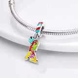 925 Sterling Silver Dog Puzzle Charm for Bracelets Fine Jewelry Women