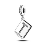 925 Sterling Silver Book of Hope Charm for Bracelets Fine Jewelry Women Pendant Necklace