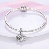 925 Sterling Silver Unchain My Heart Charm for Bracelets Fine Jewelry Women