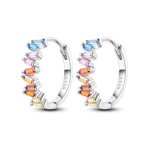 925 Sterling Silver Rainbow Earrings
