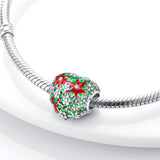 925 Sterling Silver Summer Garden Charm for Bracelets Fine Jewelry Women Pendant