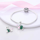 925 Sterling Silver Cactus and Watering Can Charm