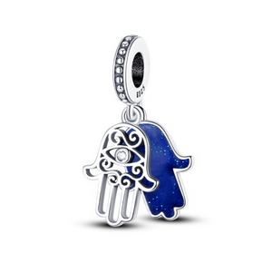 925 Sterling Silver Protection Hand Charm for Bracelets Fine Jewelry Women