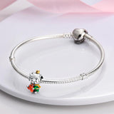 925 Sterling Silver Little Prince with Crown Charm for Bracelets Fine Jewelry Women Pendant Necklace