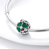 925 Sterling Silver Spring Ladybug Charm for Bracelets Fine Jewelry Women