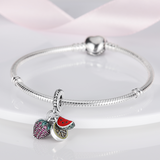 925 Sterling Silver Summer Fruit Charm for Bracelets Fine Jewelry Pendant Necklace