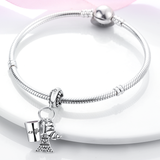 925 Sterling Silver Eiffel Tower Paris Charm for Bracelets Fine Jewelry Pendant Necklace