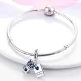 925 Silver Silver Owl-Ways Reading Charm for Bracelets Fine Jewelry Women