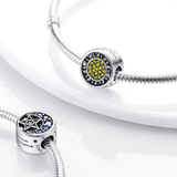 925 Sterling Silver Sun Moon and Star Charm for Bracelets Fine Jewelry Women