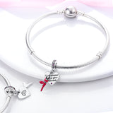 925 Sterling Silver Yoga Charm for Bracelets Fine Jewelry Women