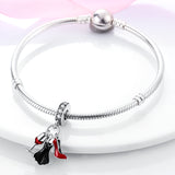 925 Sterling Silver Charm Girl’s Night Out for Bracelets Fine Jewelry Women Pendant
