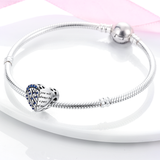 925 Sterling Silver Always a Part of Me Charm for Bracelets Fine Jewelry Women
