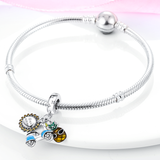 925 Sterling Silver Summer Fun Charm for Bracelets Fine Jewelry Women Pendant
