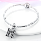 925 Sterling Silver Charm Arc de Triomphe France Bracelets Fine Jewelry Women